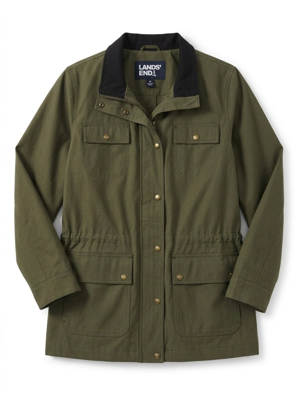 Vtg Lands' End Green Barn Field Jacket Plus Size 3X Mint